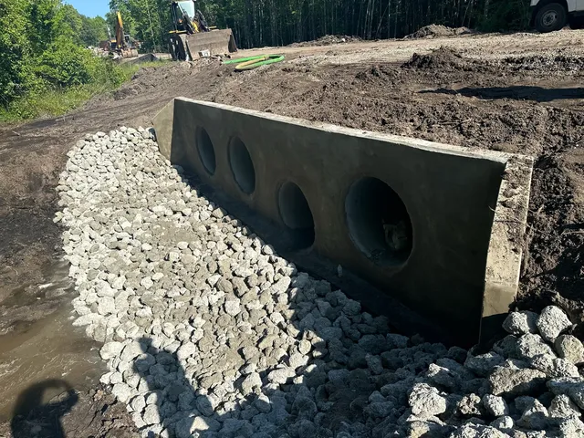Precision Earth & Pipe underground utility job site